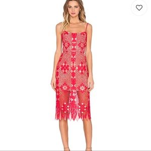 BCBG Maxazria Alese Lace Midi Dress